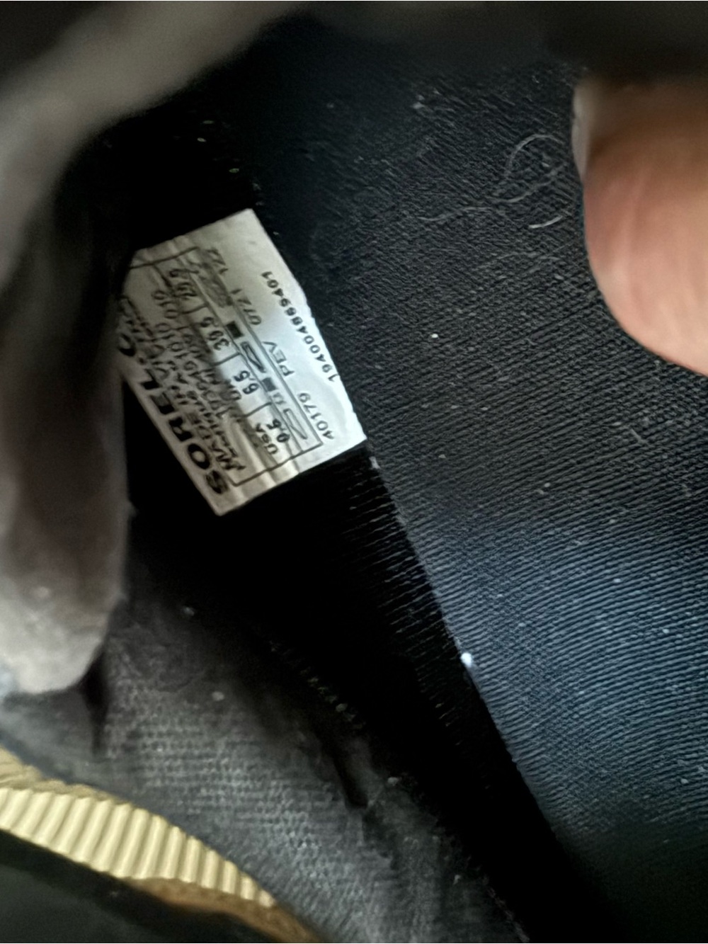 Sorel black and cream sneakers - Picture 6 of 7